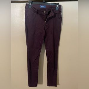 Old Navy burgundy rock star jeans, 4P